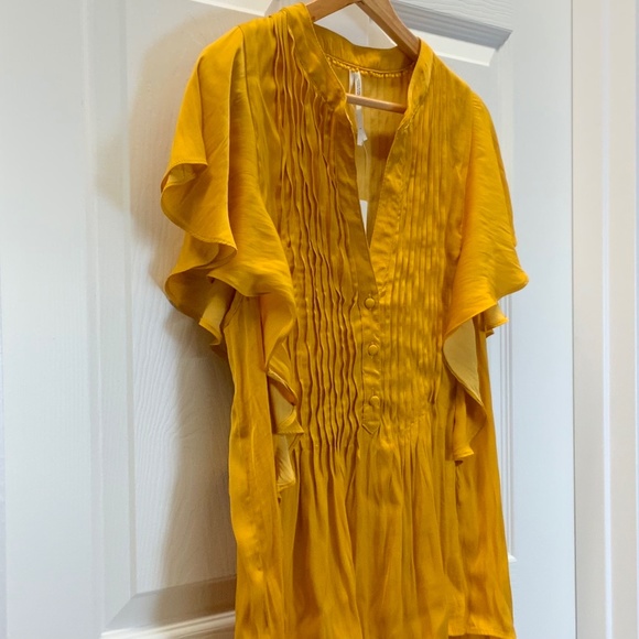 NWT Anthropologie Ruffled Pintucked Blouse - Picture 10 of 16